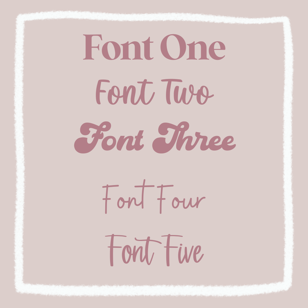 Deluxe Acrylic Name Range