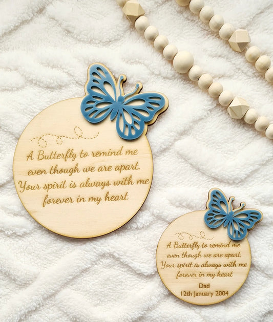 Butterfly Memorial Plaque