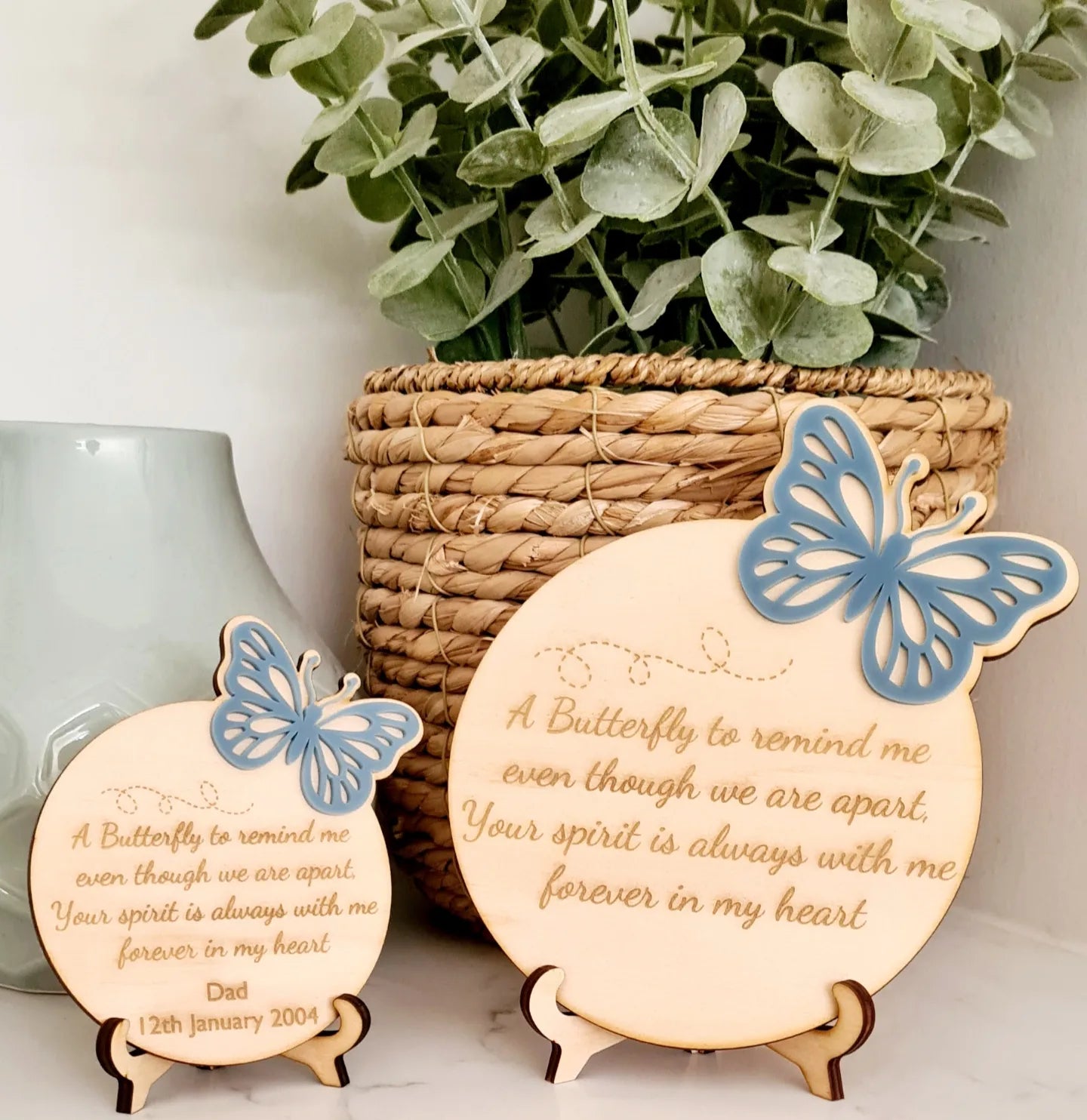 Butterfly Memorial Plaque