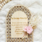 In Loving Memory Rattan Plaque