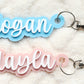 Acrylic Name Keyring