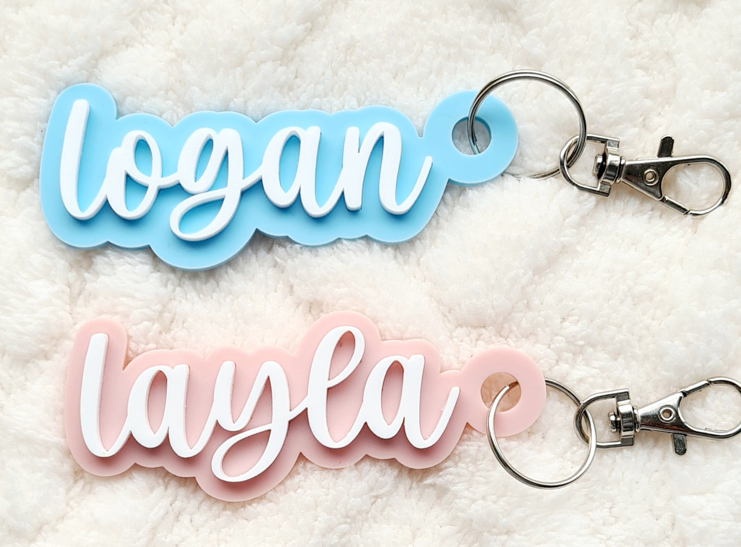 Acrylic Name Keyring