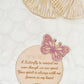 Butterfly Memorial Plaque