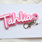 Acrylic Name Keyring