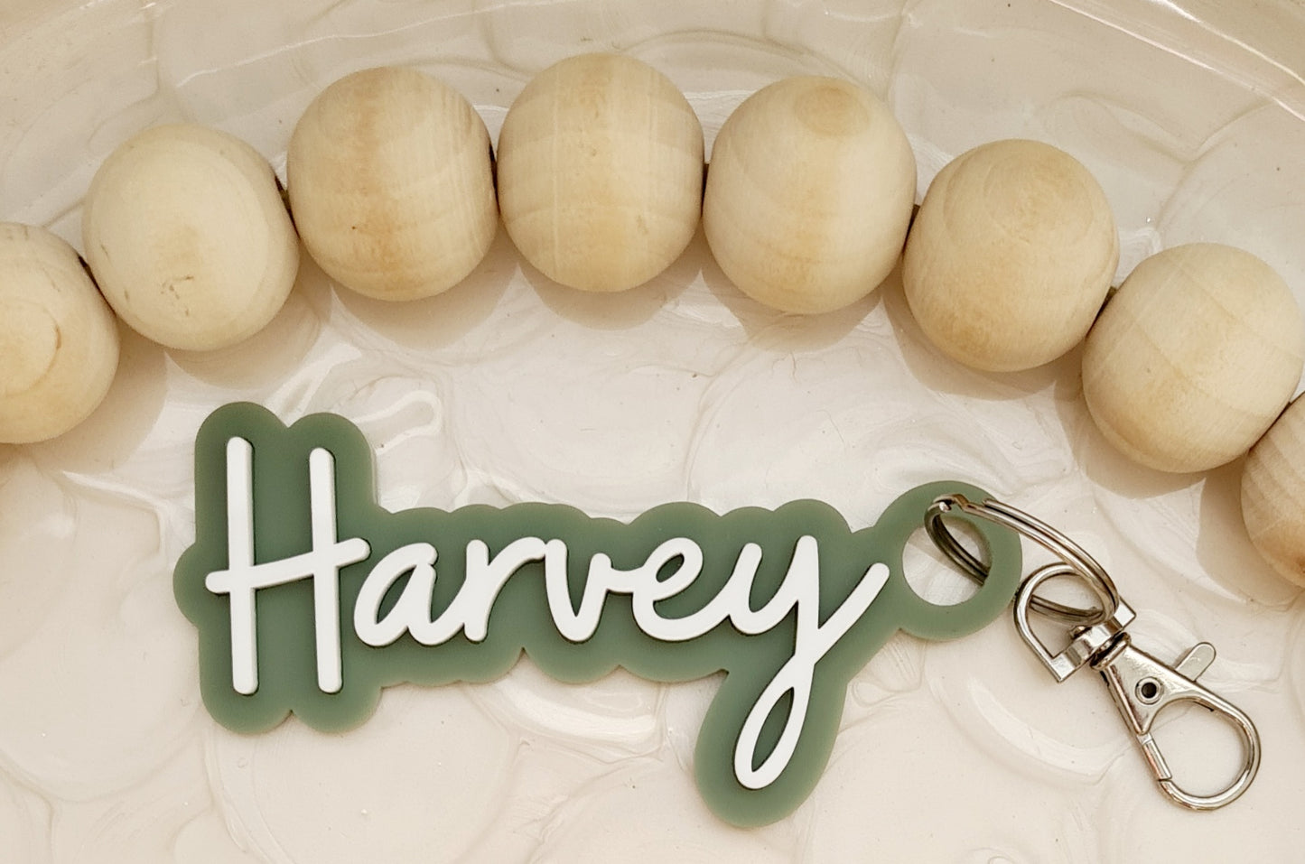 Acrylic Name Keyring