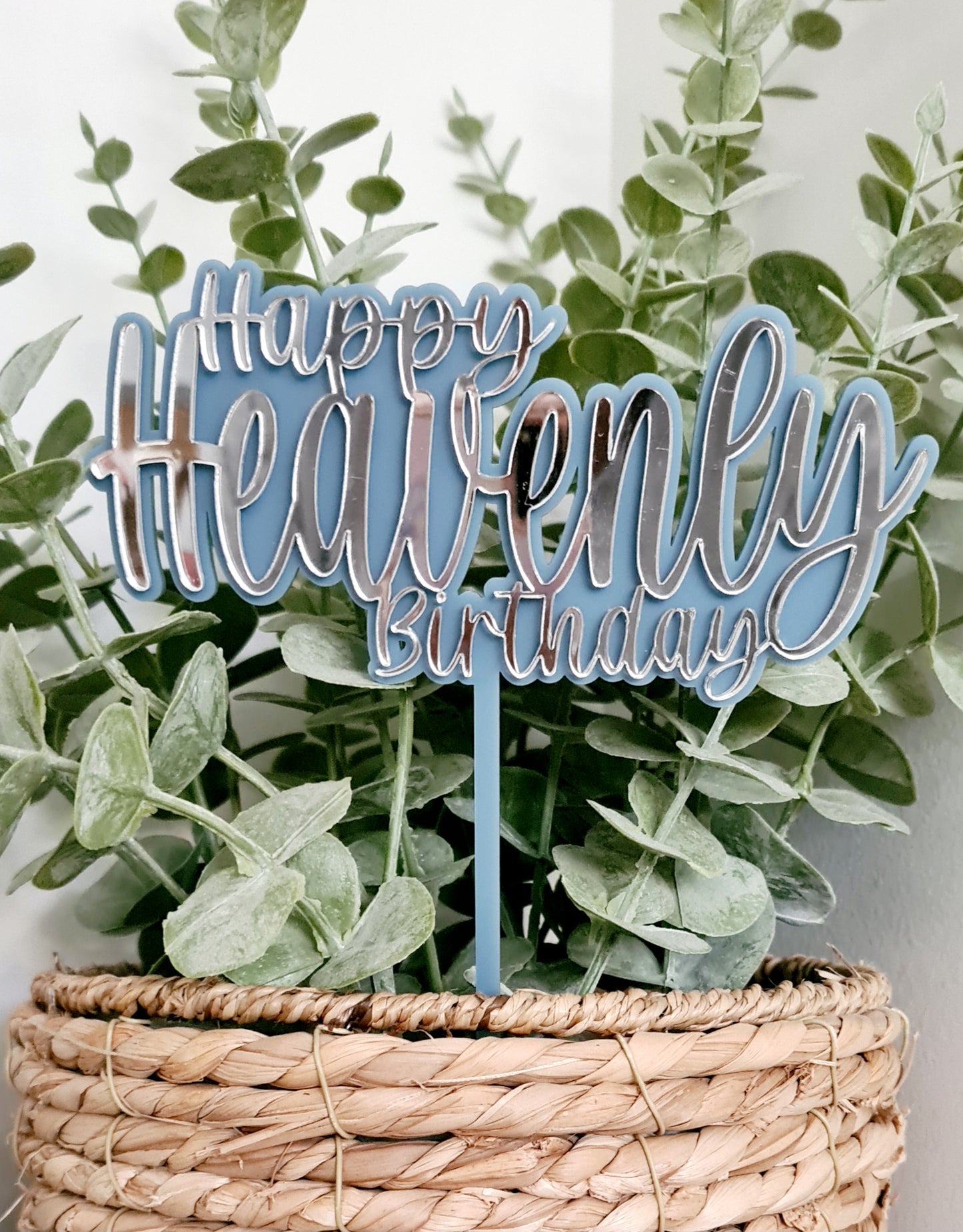 Heavenly Acrylic Cake Topper