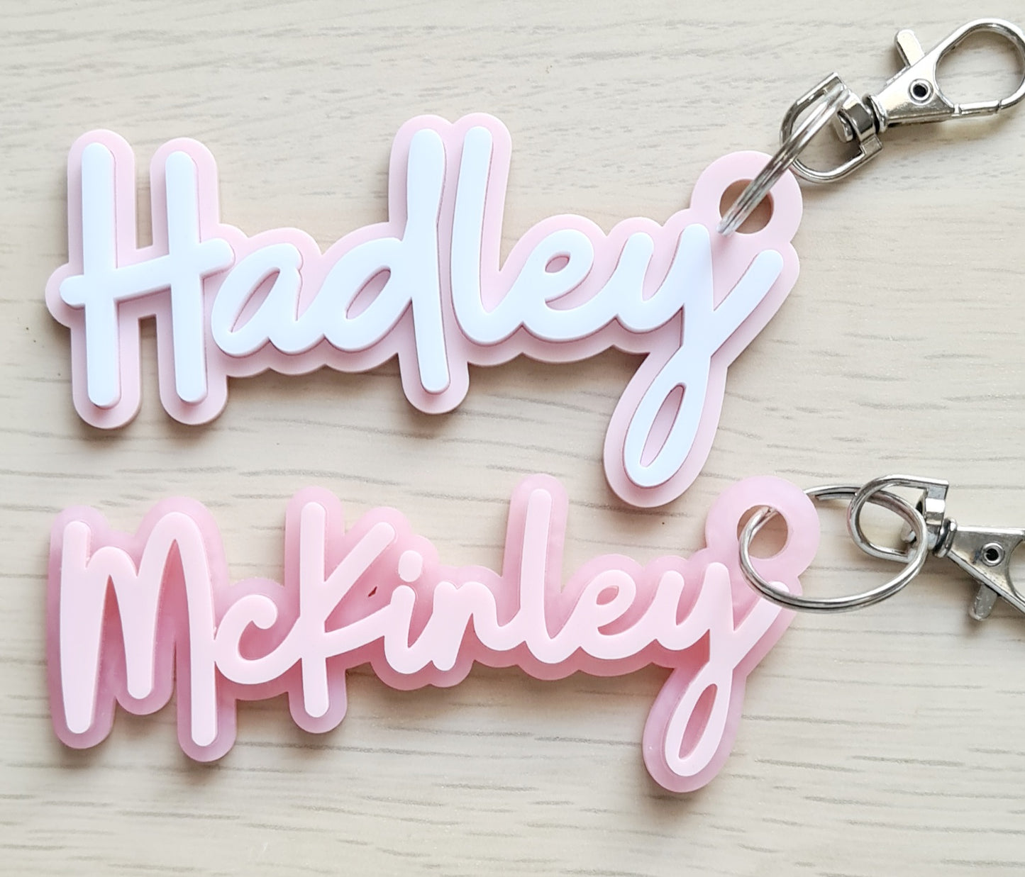 Acrylic Name Keyring