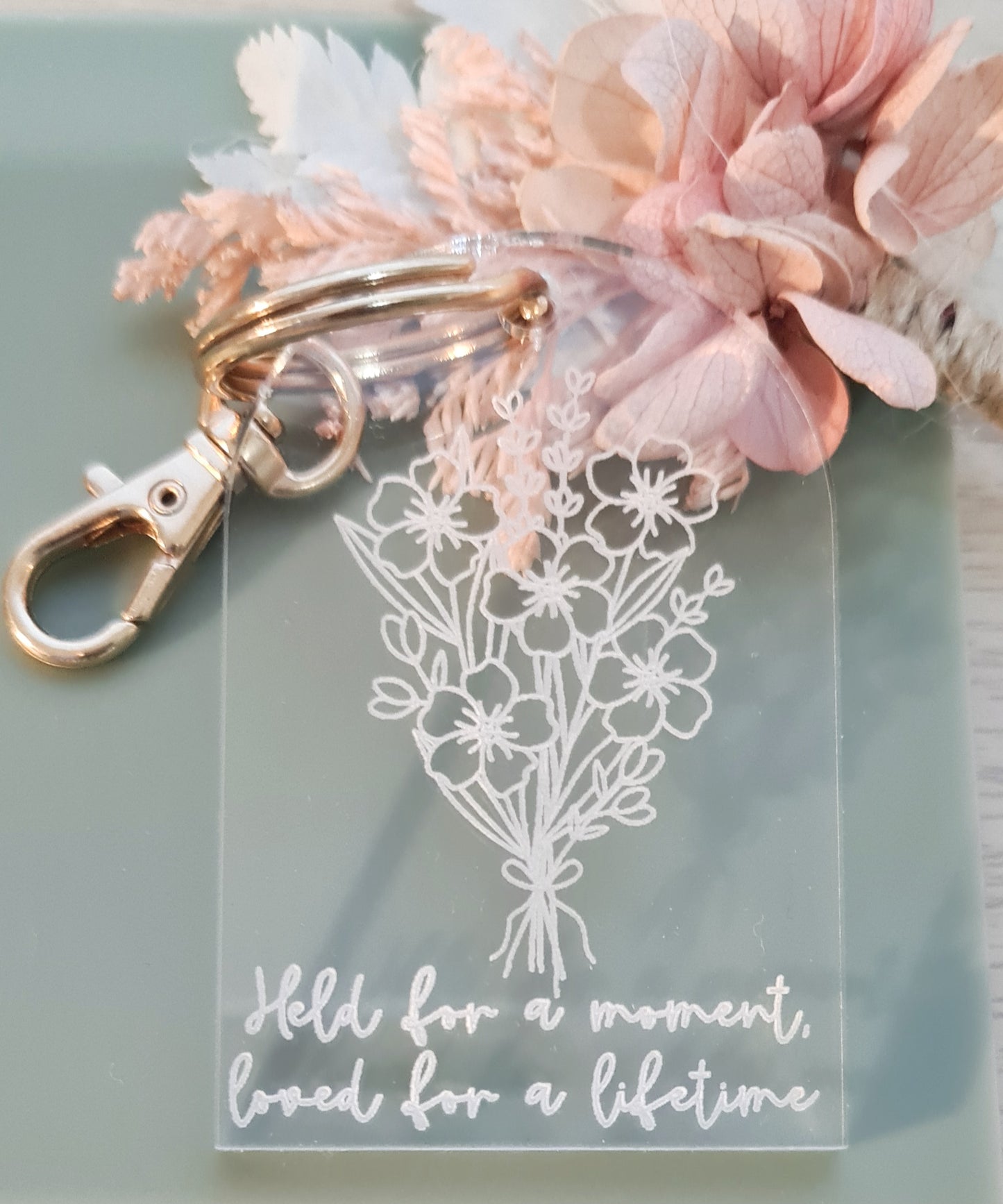 Forget Me Not Keyring