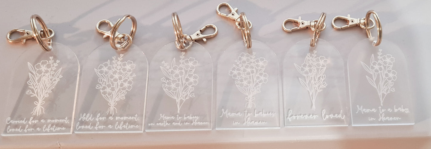 Forget Me Not Keyring