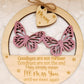 Butterfly Goodbyes Plaque