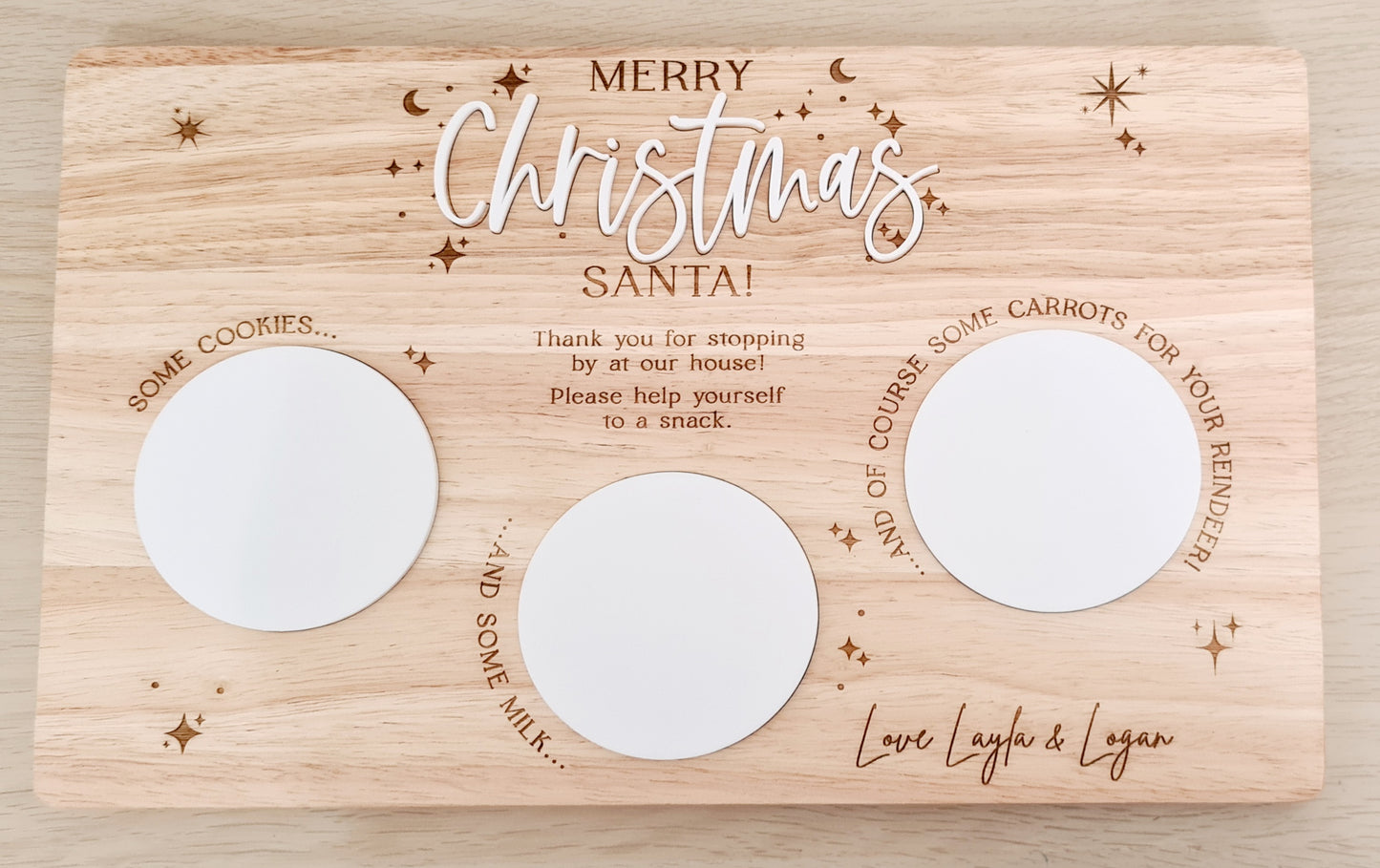 Santa Snack Board