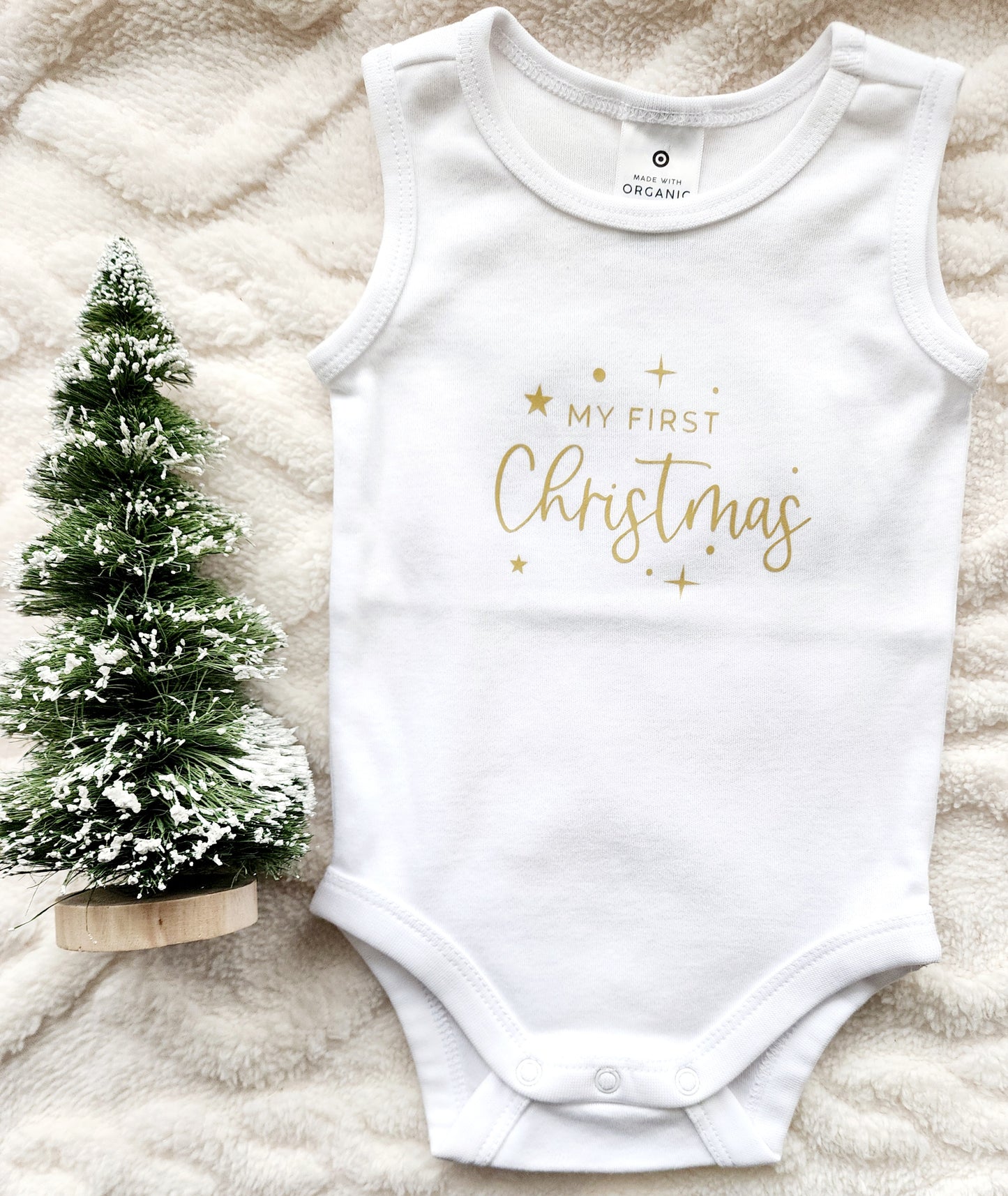 My First Christmas Onesie "Stars"