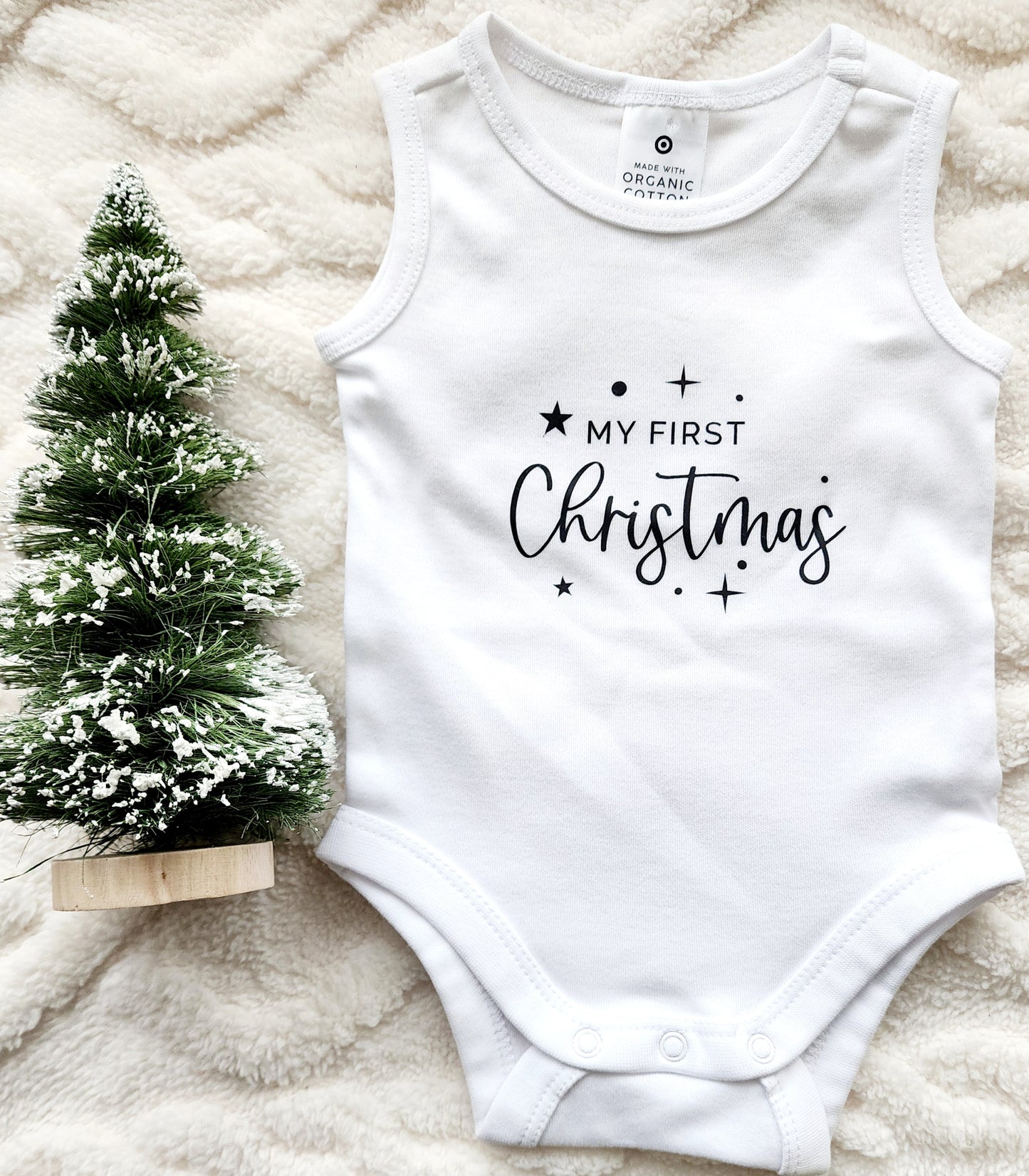 My First Christmas Onesie "Stars"
