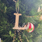 Timber Letter Bauble