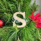 Timber Letter Bauble