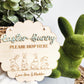 Easter Bunny Please Hop Here Sign