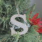 Timber Letter Bauble